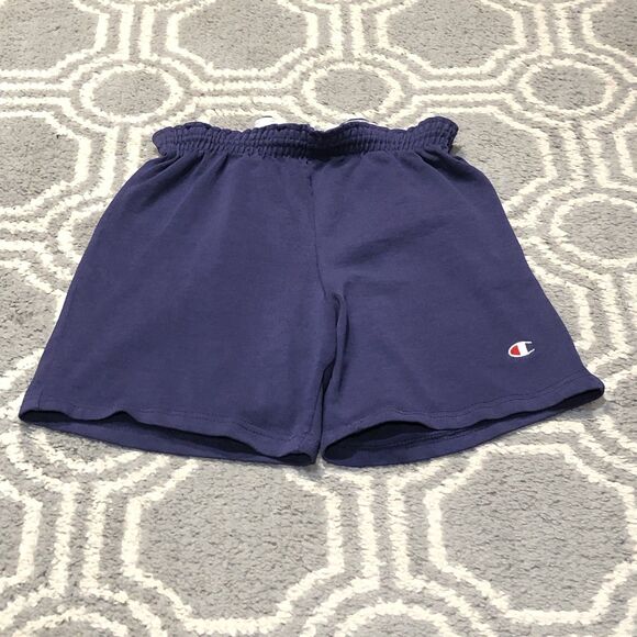Vintage Champion Shorts Size Small 28-30 Purple Drawstring Cotton Polyester - Picture 1 of 6